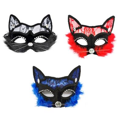 Sexy Lace Masquerade Mask Cat Face Mask Women Party Mask Adult Masquerade Animal Lace Mask Halloween Fox Mask