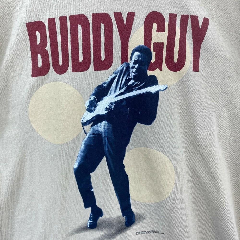 2007 Buddy Guy Beige Singer Can t Quit The Blues White All Size Shirt QQ1086 Unisex T-Shirt XL