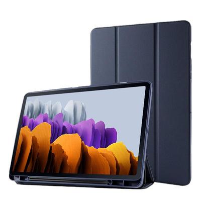Leather Tablet Case with Pen Slot for Samsung Tab S8/Plus/S8 - Protective and Stylish Solution