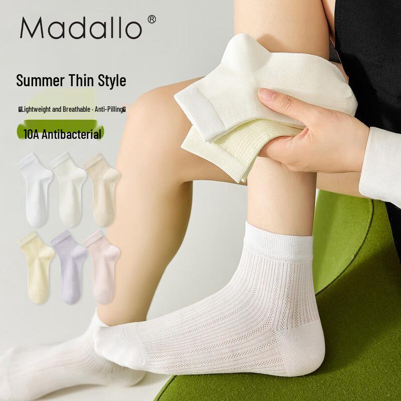 Women s Breathable Modal Cotton Blend Short Socks (4 Pairs) One Size