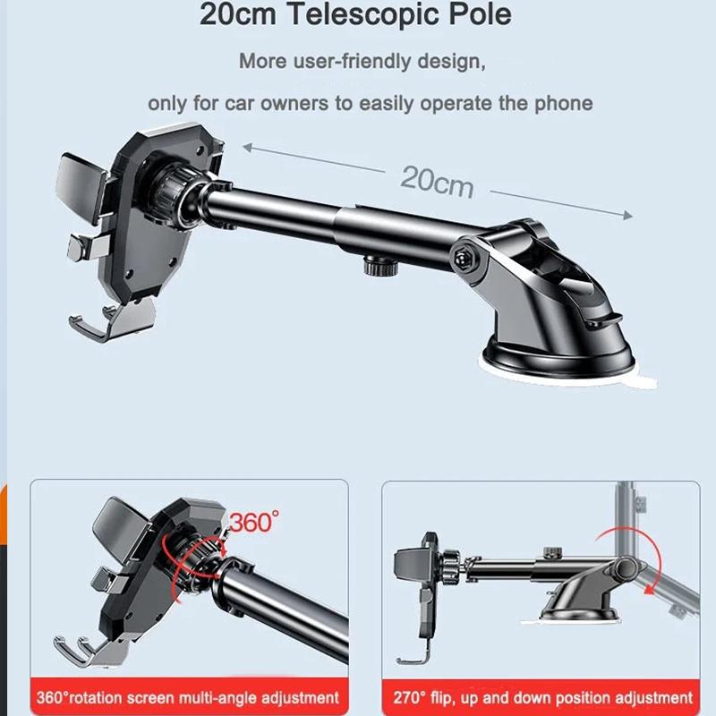 2025 NOU Suport universal pentru telefon auto Sucker 360° Parbriz Planșa de bord al mașinii Suport pentru celulă mobilă pentru iPhone Samsung Xiaomi
