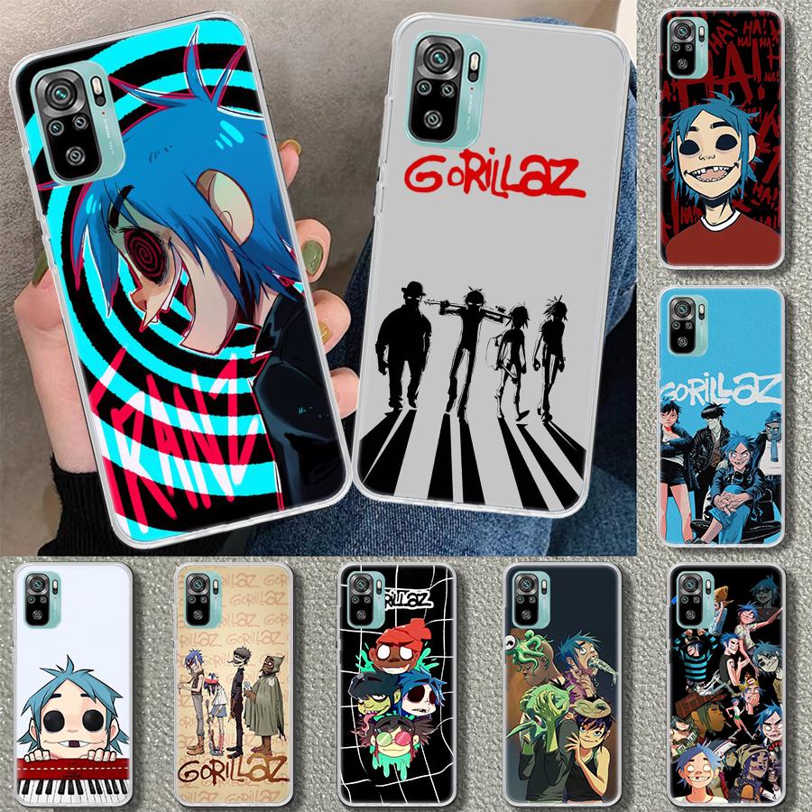 Gorillaz Anime Phone Case Cover for Xiaomi Redmi Note 15 14 13 12 11 Pro Plus 14S 12S 11S 11T 11E 10S 10 Customized Fundas Redmi
