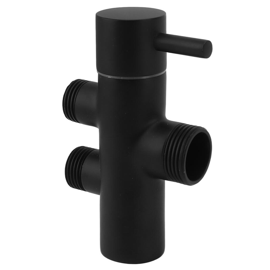 Duschkopfumsteller Schwarz Rostfrei Auslaufsicher Wandmontiert Duscharm Umstellventil für Toilette