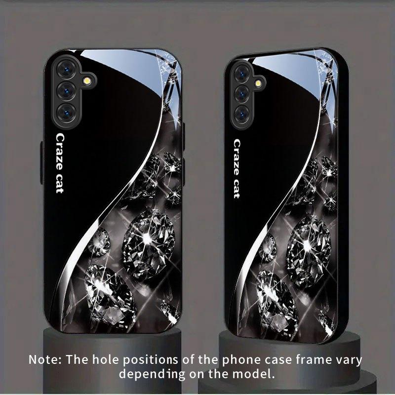 Diamond New Model Exquisite Luxury High-end PhoneCase Glass PhoneCase for Samsung Galaxy S26 S25 S24 S23 S22 S21 FE,Ultra,Plus