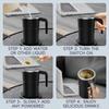 With Cover Automatic Mixing Cup Rotating Blender USB Electric Mixing Cup  for Coffee/Milk