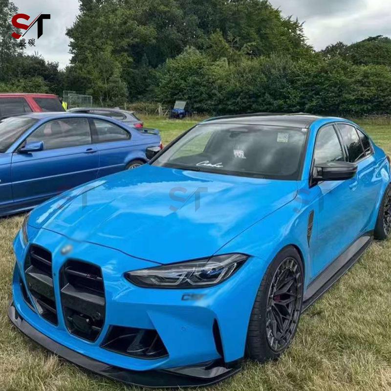 BMW G80/G82/G83 M3/M4 Carbon Fiber Front Lip R44 Style Spoiler, Bumper Chin Diffuser.