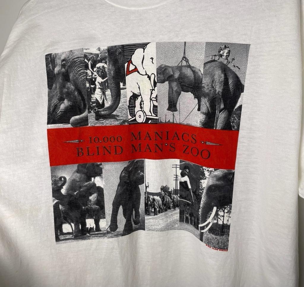Vtg 80s 1989 10000 Maniacs Blind Man’s Zoo Band T-Shirt SA537