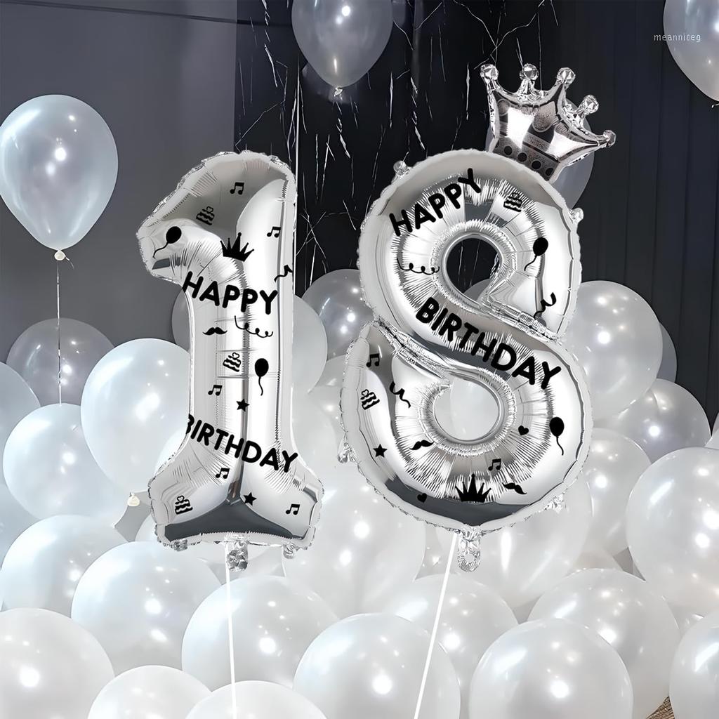 40 Inch Silver Foil Balloon Number 28,Crown 28th Birthday Party Decorative Balloons,Number Large Numbers Balloon 28,Girls Boys 28th Birthday