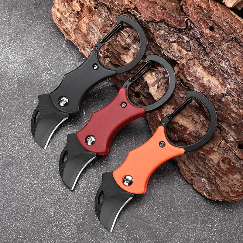 Portable Folding EDC Keychain Knife - Emergency Survival, Camping, and Unboxing Tool