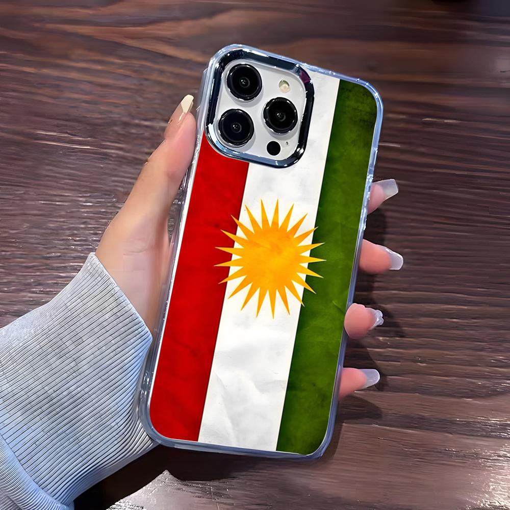 

Kurdistan Flag Cool Phone Case For IPhone 17 Pro Max 16 15 14 Pro Max IPhone 13 Pro Max 11 Plus Transparent Cover iPhone 15 Plus
