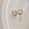 Fashion Heart Star Pendant Asymmetrical Earrings For Women Simple Geometric Circular Ear Buckle Jewelry Accessories Gift