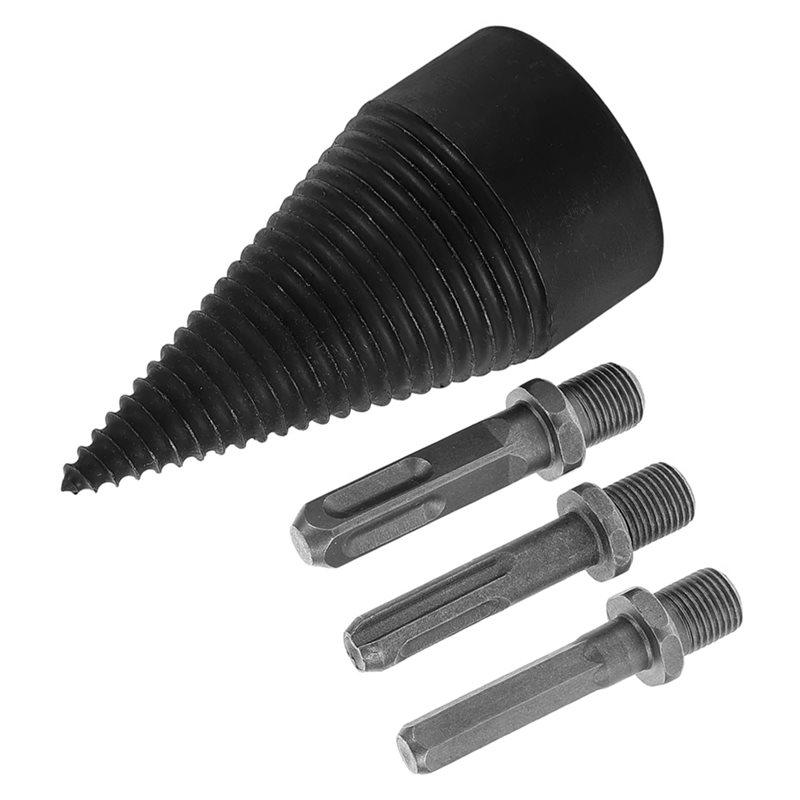 A74E-Split Drilling Tool Driver Square/Round/Hex Shank Drill Bit Wood Splitter Drill Bit