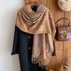 Retro Cashew Jacquard Imitation Cashmere Jacquard Shawl Women'S, Flowers Are Specially Designed For Thick And Warm Outfits