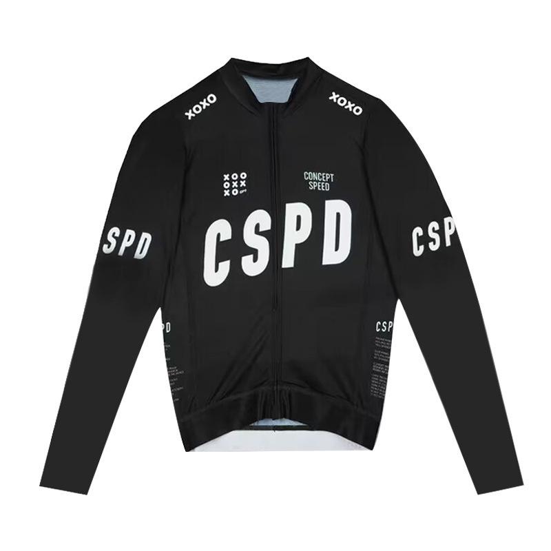 2024 CSPD Unisex Long Sleeve Cycling Jersey for Summer Outdoor Sports