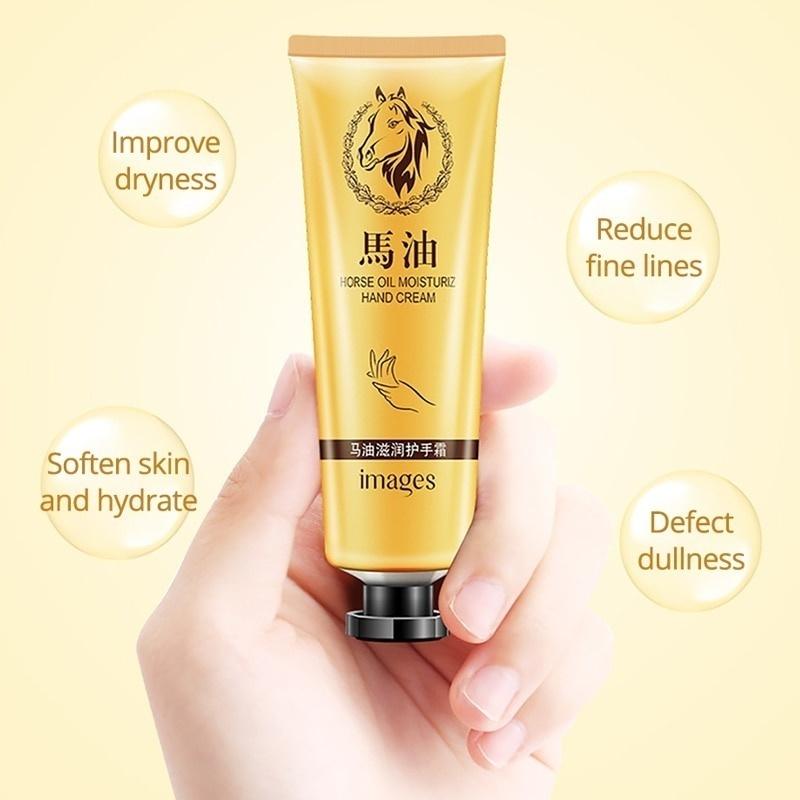 Horse Oil Repair Hand Cream Anti-Aging Soft Hand Whitening Hydratační výživný krém na ruce
