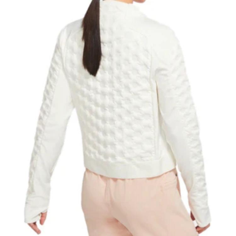 Nike Jackets Women's Sail White Stand Collar Moderate Other CZ1544-133