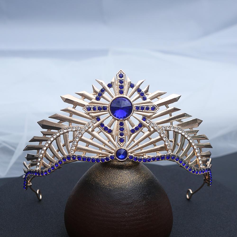 1pc Fashion Royal Vibrant Hair Crown Crystals Sparkling Rhinestones Radiant Design Perfect Elegance Pageant Themed Occasions