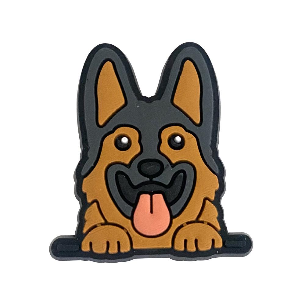 Cartoon Puppy Clog Shoe Charms - Soft PVC Flower Ornaments for Sandals and Slippers