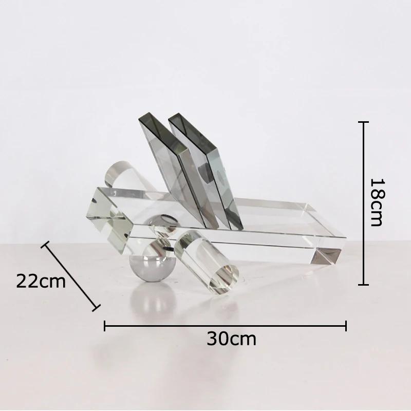 

Creative Geometric Crystal Ball Decorative Ornaments Abstract Crafts Desk Decoration Crystal Artwork Room Aesthetic Decor