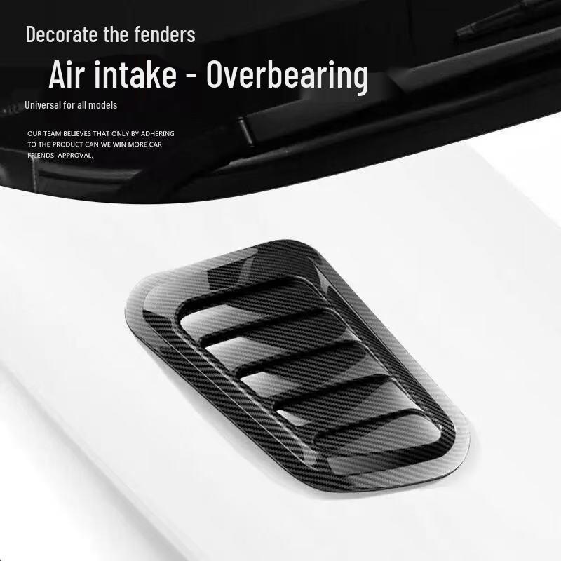 Leaf-Shaped Decorative Car Hood Air Vent