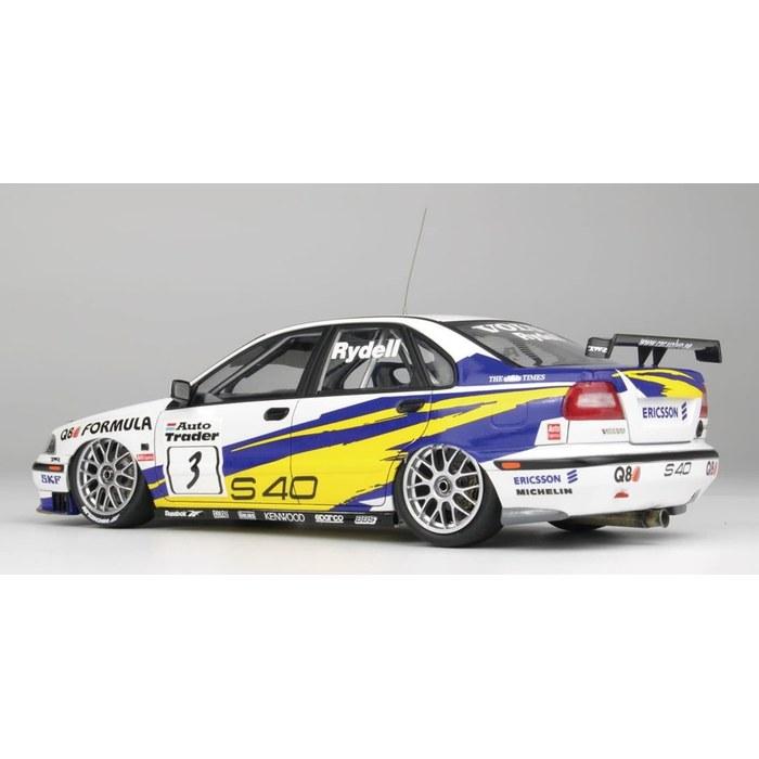 Platz NuNu Volvo S40 1997 BTCC Brown's Hatch Winner 1/24 Scale Model Kit PN24034HE, 189mm, with 3D-Printed Front Grill & Bonnet Pins