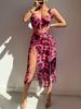 Sexy dress European and American new hollow print vacation one-piece sexy hot girls women's lingerie set