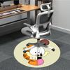 1pc Garfield Cat Office Round Area Rug, Under Office Chairs Bedroom Living Room Home Decor, Room Decoa1016139