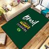 Brazil National Football Team Carpet Rug for Living Room Bedroom Home Sofa Decoration,Kids play Non-slip Floor Mat