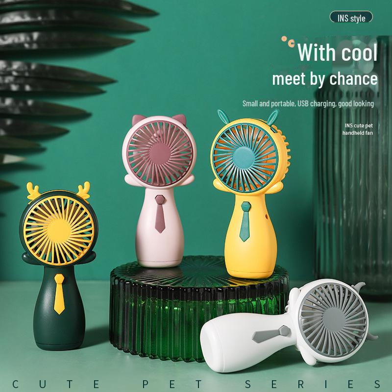 USB Rechargeable Cartoon Snail Handheld Fan: A Fun Summer Gift for Kids and Students