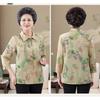 New Summer Shirts for Middle-aged and Elderly People Three-quarter Sleeve Summer Cardigan Shirts
