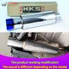 Sports Car Styling Exhaust System Pipe Tail Universal Racing Muffler HKS High Quality Stainless 101mm Mufflers Silver Blue Tips