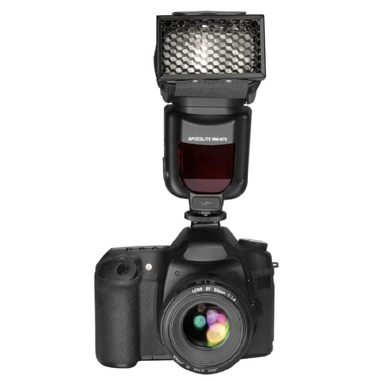 Honeycomb Grid Filter Light Control Cover For Camera Flash Diffusions And Beam Focusing Adjustable Light Diffusions Tool