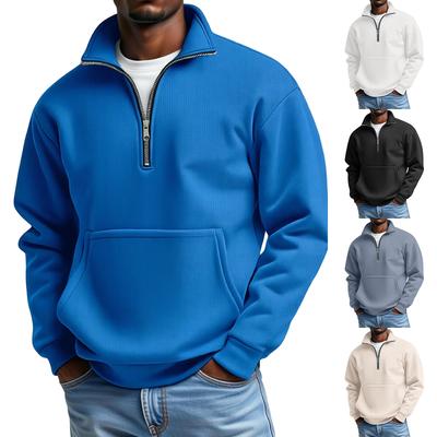 Men's  Leisure  Gao Ling  Waverg  Zipper  Long  Sleeves  Hoodie
