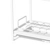 Pull Out Cupboard Multifunctional Iron Wire Dish Drainer Rack Organizer for Kitchen