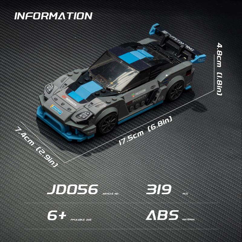 

JD056 Brick Car - Compatible with LEGO Speed Series, Educational Building Toy for Boys