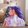 K-Pop Hot Anime Lovely Rumi Print Fleece Throw Blanket Fans Must-Have Gift Quality Soft Warm Blanket for Travel Picnic Home
