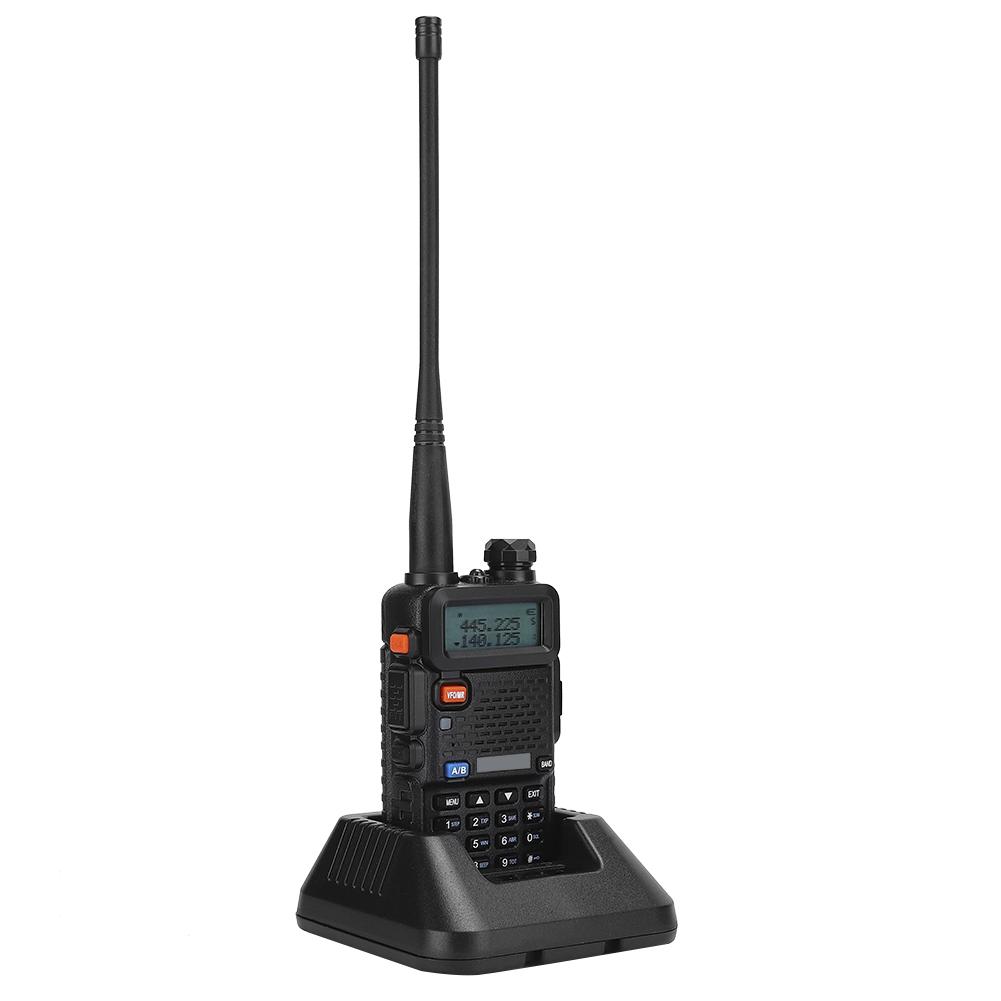 BF UV5R 8W Car Walkie Talkie Dual Band Two Way Radio with Built In Battery