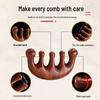 Sandalwood Five-Tooth Head Massage Comb