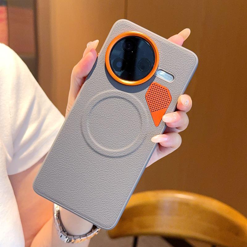 Redmi K80/K80 Pro Heat Dissipation & Magnetic Case, Poco F7 Pro Golden Armor Protective Cover