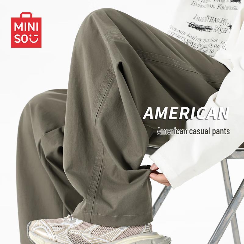 MINISO Men's American Style Straight-Leg Casual Pants
