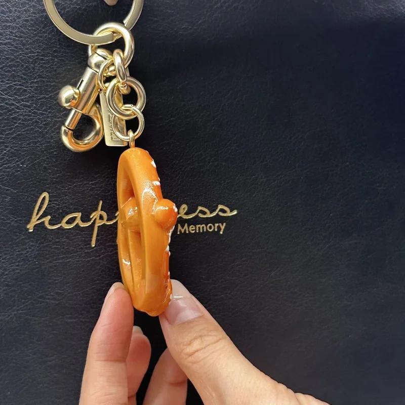 Ciondolo alla Moda con Motivo di Pane Per Borsa Coach Borsa Tote Portachiavi Ciondolo Charms per Borsa