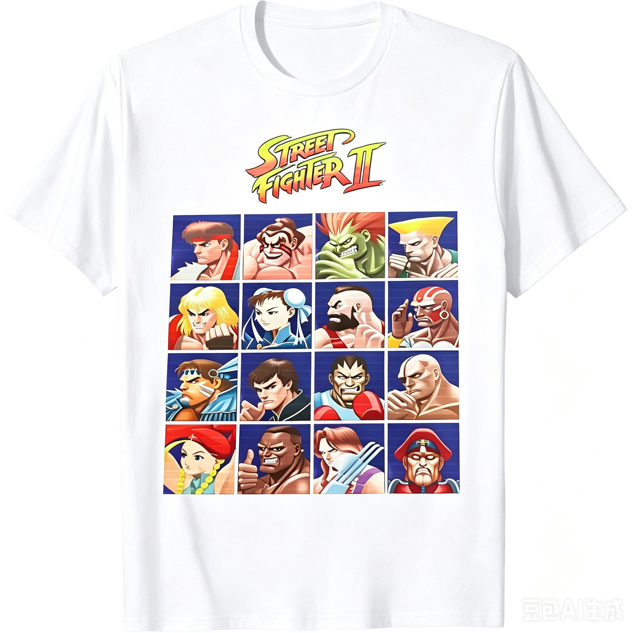 2026 Jauns Street Fighter II T-krekls