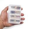 40PCS/Box Fishing Fly Set Nymph Midge Bead Head Larvae Pupa Stonefly for Trout Fly Fishing