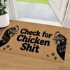 VIKAMA  Chicken Poop Doormat Humorous Welcome Mat with Rooster Design Carpet Rug For Bedroom Cute Carpet For Living Room Home De