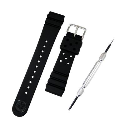 [SEIKO Genuine Domestic Authorized Retailer] 22mm Seiko Diver's Urethane Band DAL1BP with Spring Bar Remover and Simple Instructions