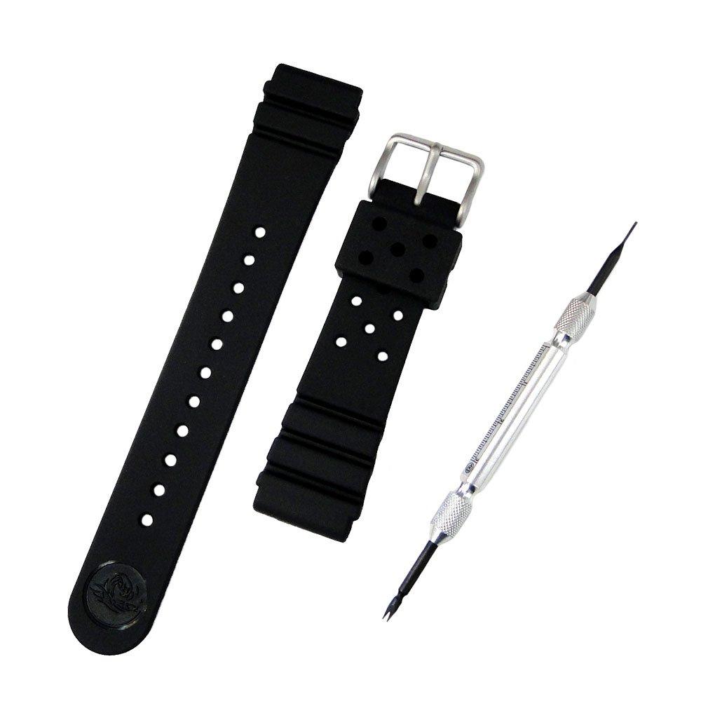 

Genuine Domestic Authorized 22mm seiko diver urethane band DAL1BP spring bar removal and simple manual set [SEIKO Dealer]