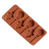 Christmas Tree Snowflake Lollipop Shape Silicone Chocalate Ice Cake Mold Diy Mold Kitchen Baking Mould