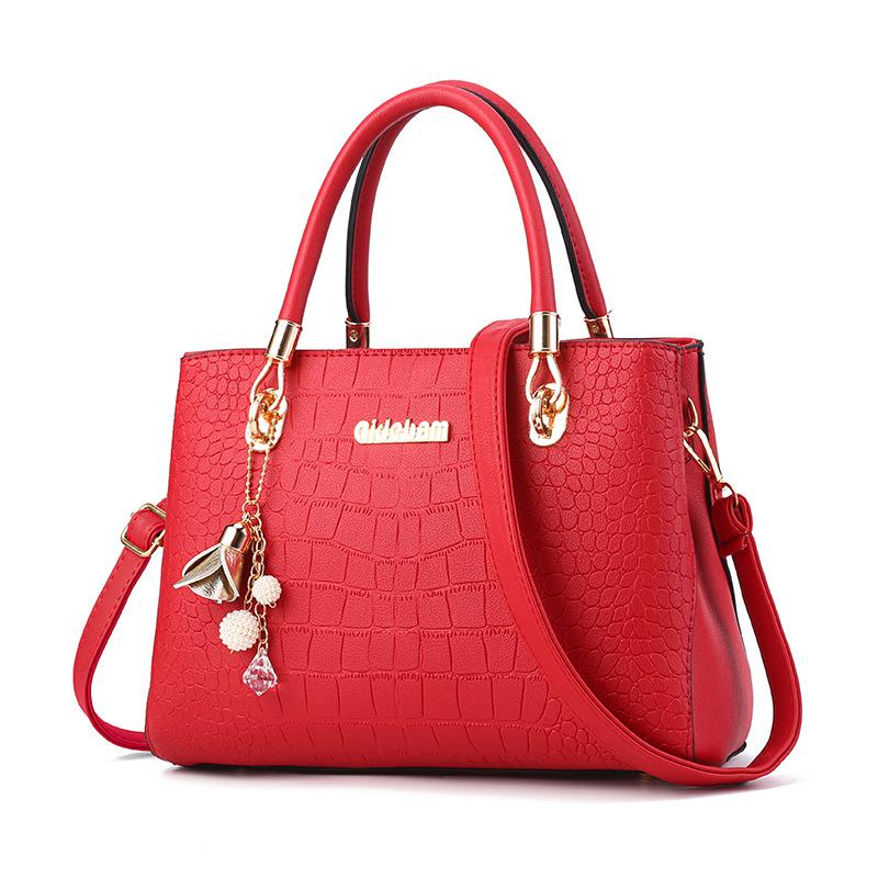 Nová Vysoko kvalitná Dámska Kabelka Mäkká Módna Crossbody Dámska Taška Luxusné Tašky cez Rameno Dámska Dizajnová Tote Vedrová Kabelka