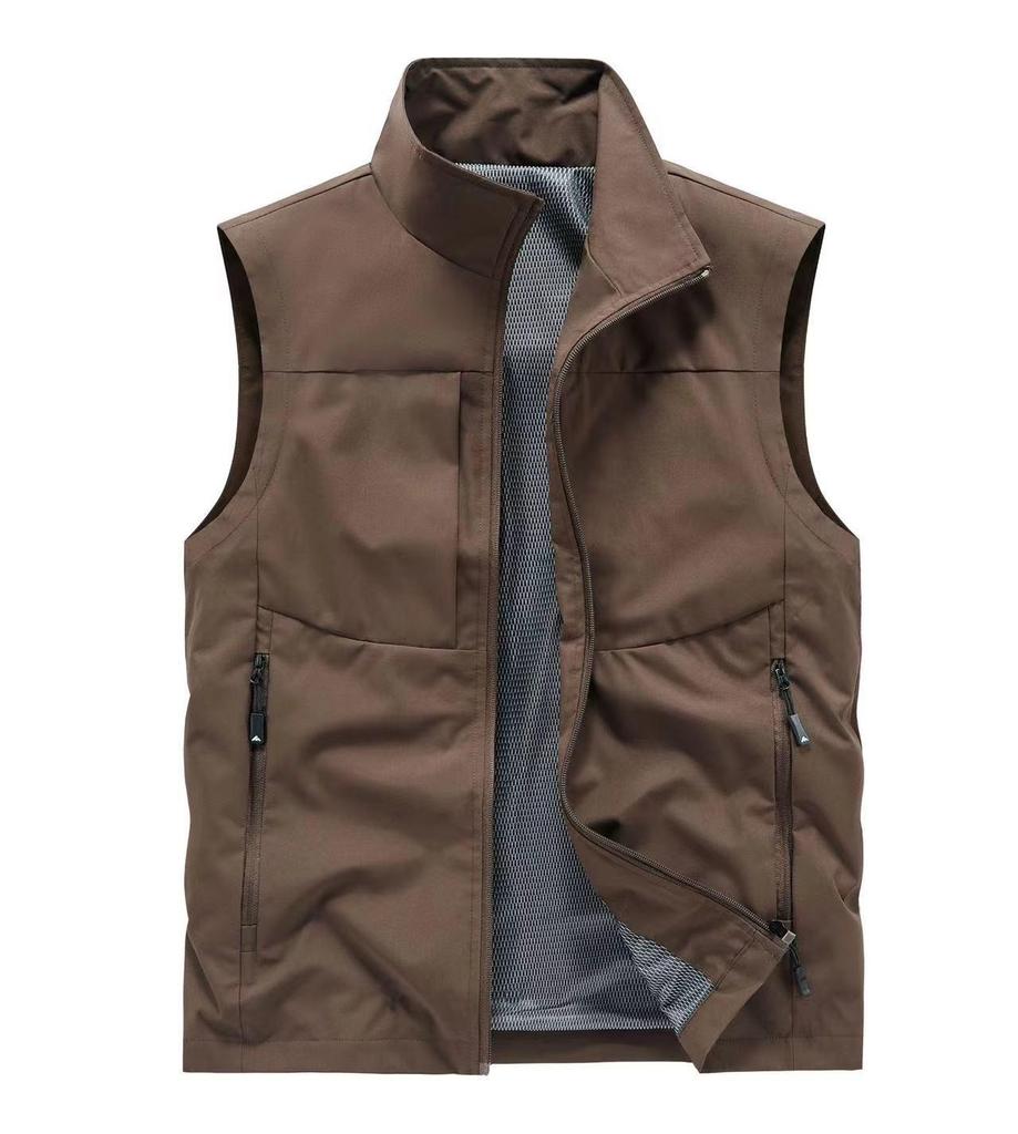 Men's Outdoor Quick-Drying Multi-Pocket Fishing & Mountaineering Vest - Waterproof & Sleeveless