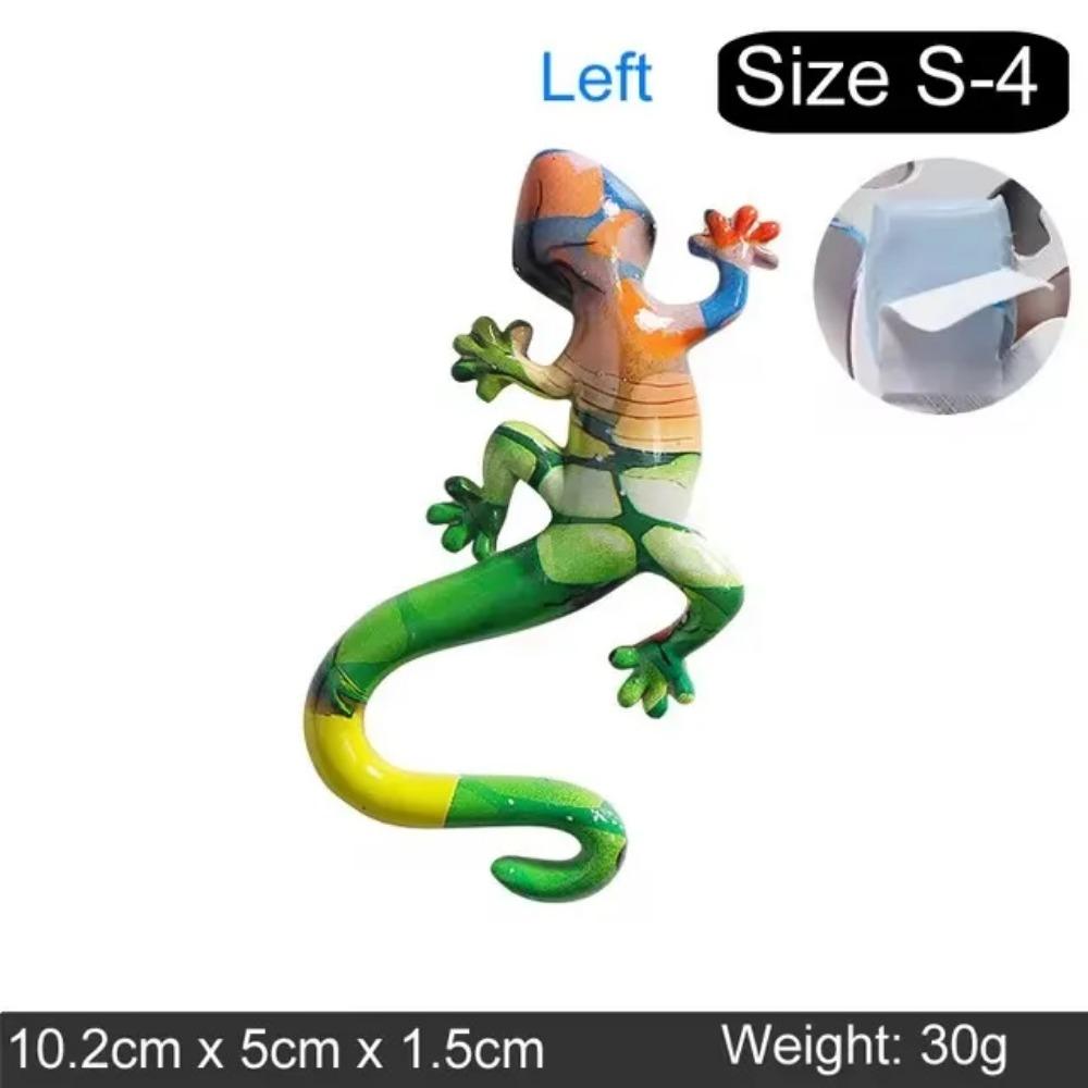 Creative Color House Lizard Statue Figurine Resin Sculpture Cabinet Wall Hang Home Office Bar Store Decoration Ornament Crafts